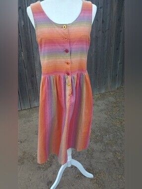 Indian Summer Handmade Cotton Drop Waist Dress